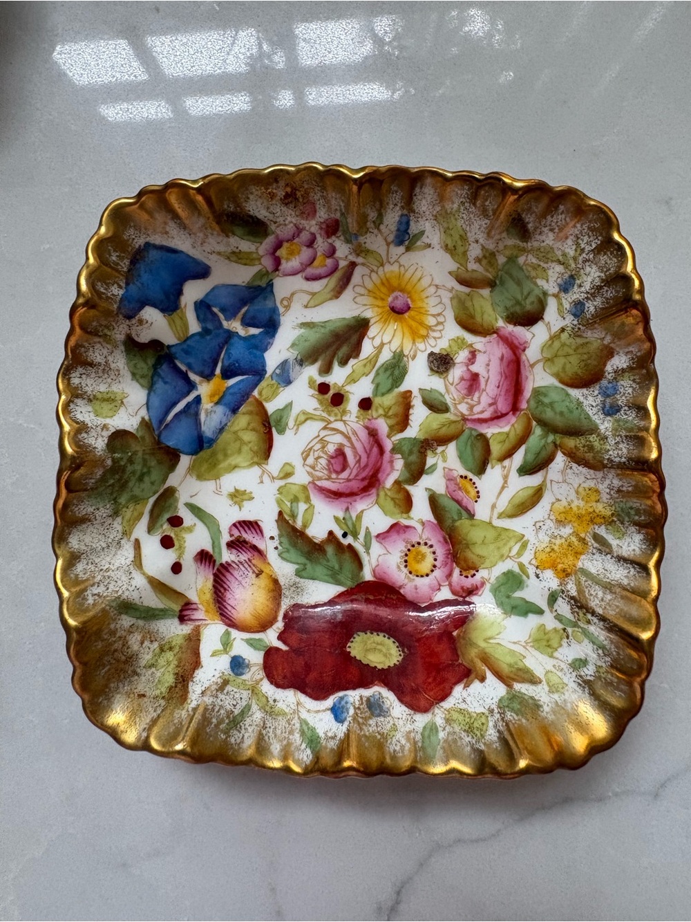 Hammersley Queen Anne square dish.
